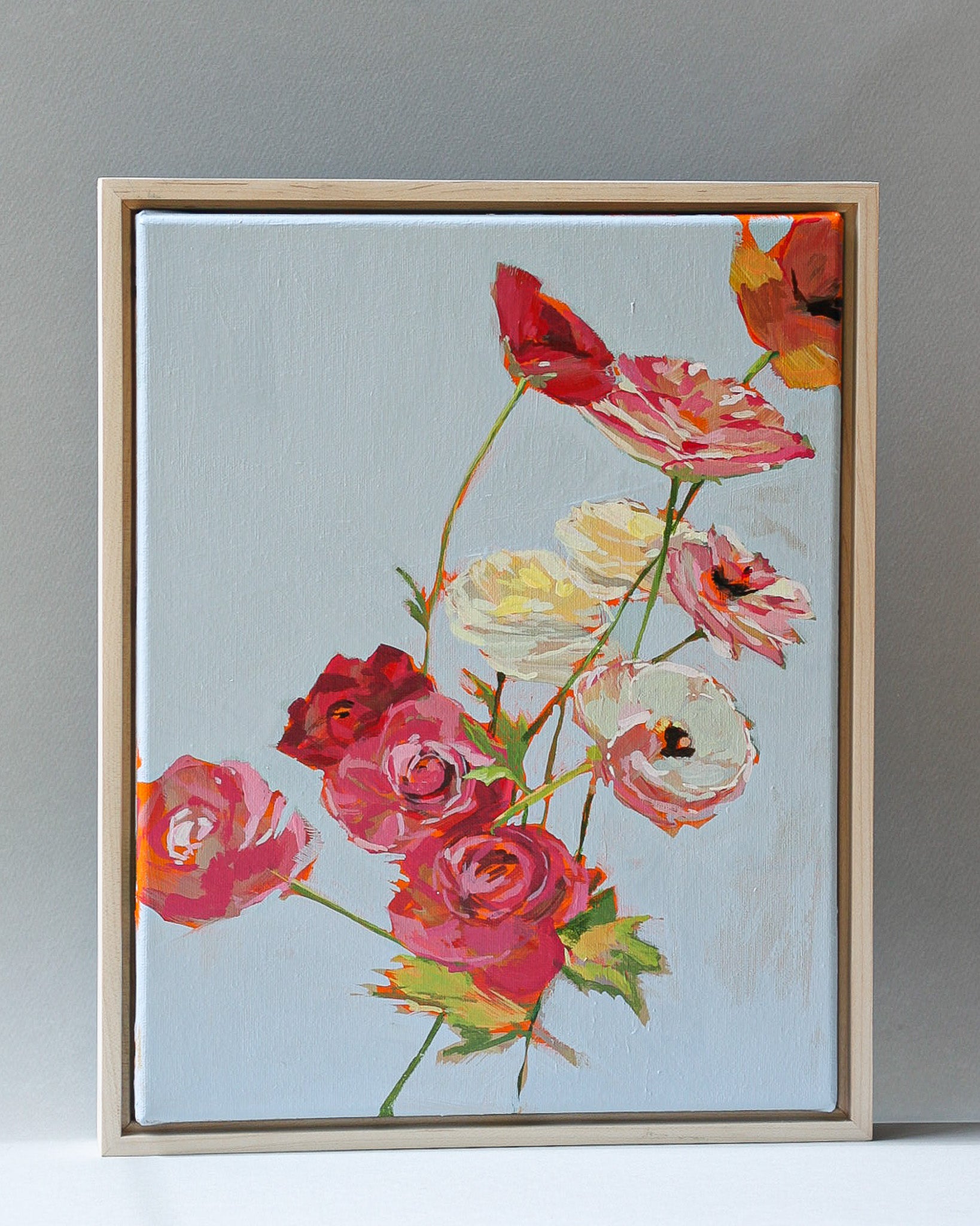 Poppies | 11x14 | Acrylic on Canvas Framed