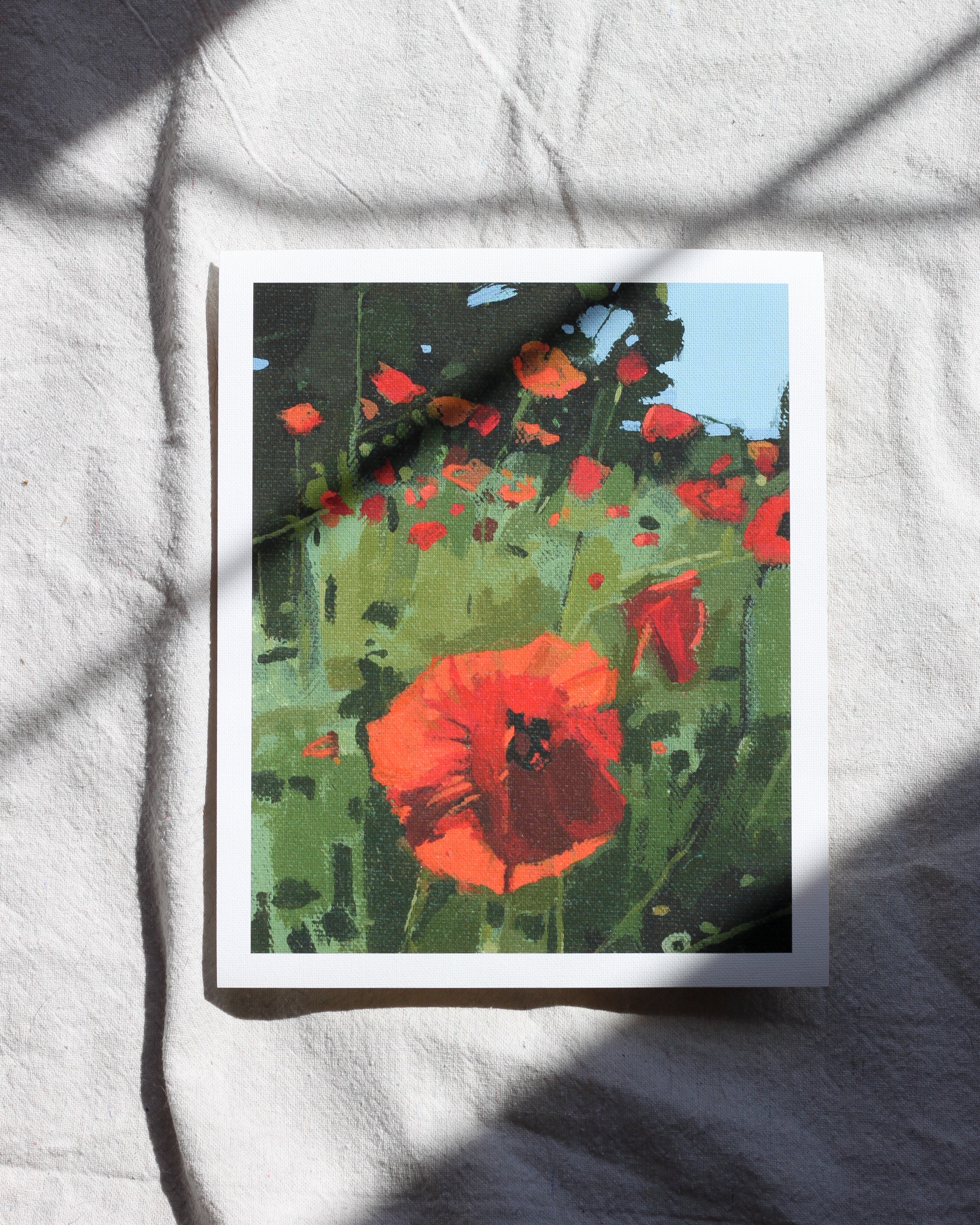 Poppy Field | Print on Canvas