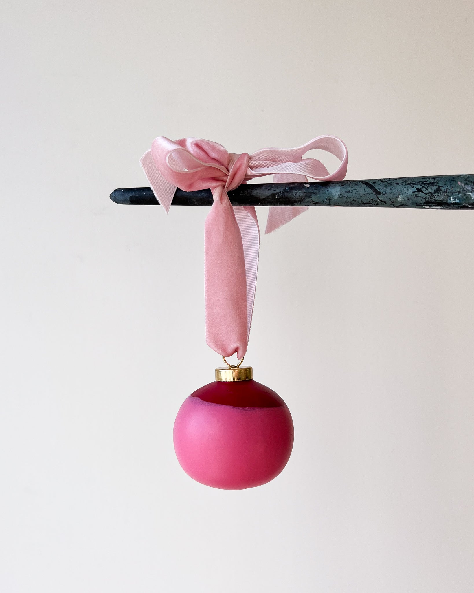 Original Hand Dipped Ceramic Ornament | Round