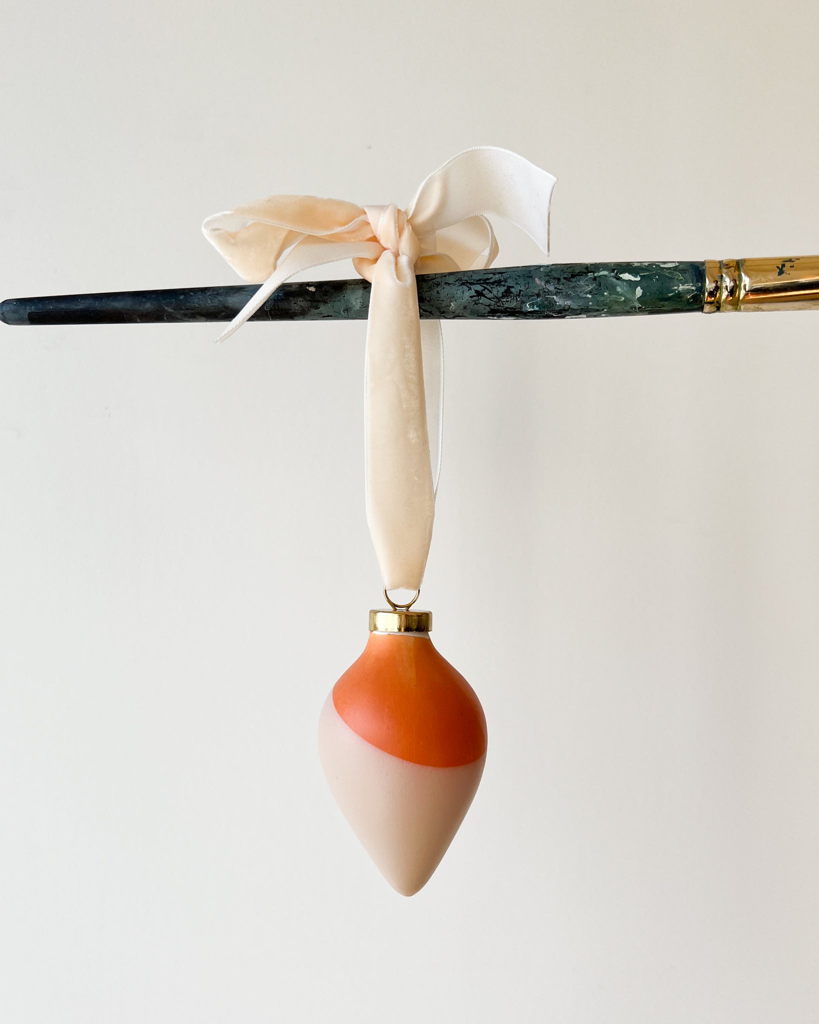 Original Hand Dipped Ceramic Ornament | Carrot