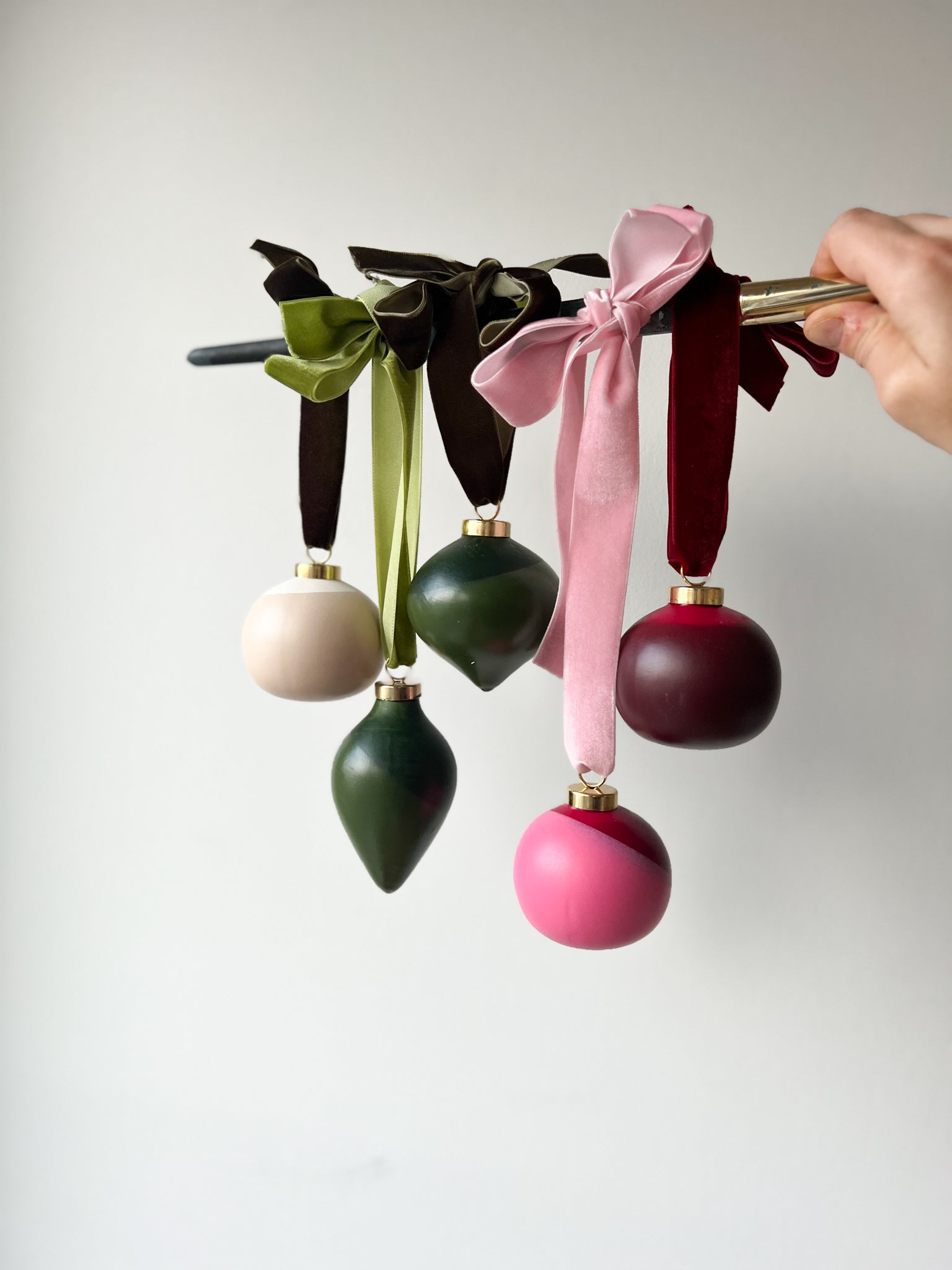 Original Hand Dipped Ceramic Ornament | Round