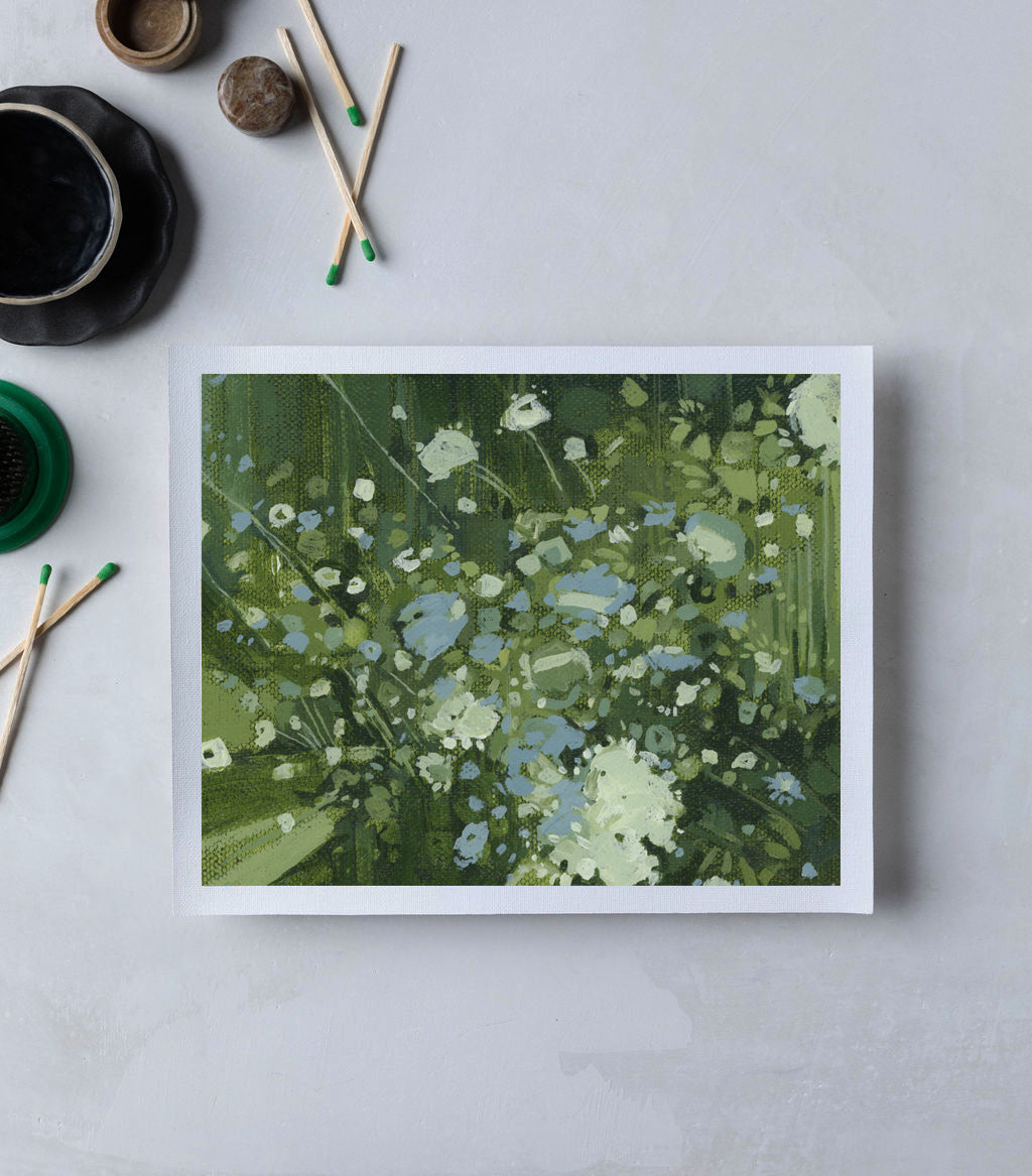 Queen Anne's Lace Sketch 2 | Print on Canvas