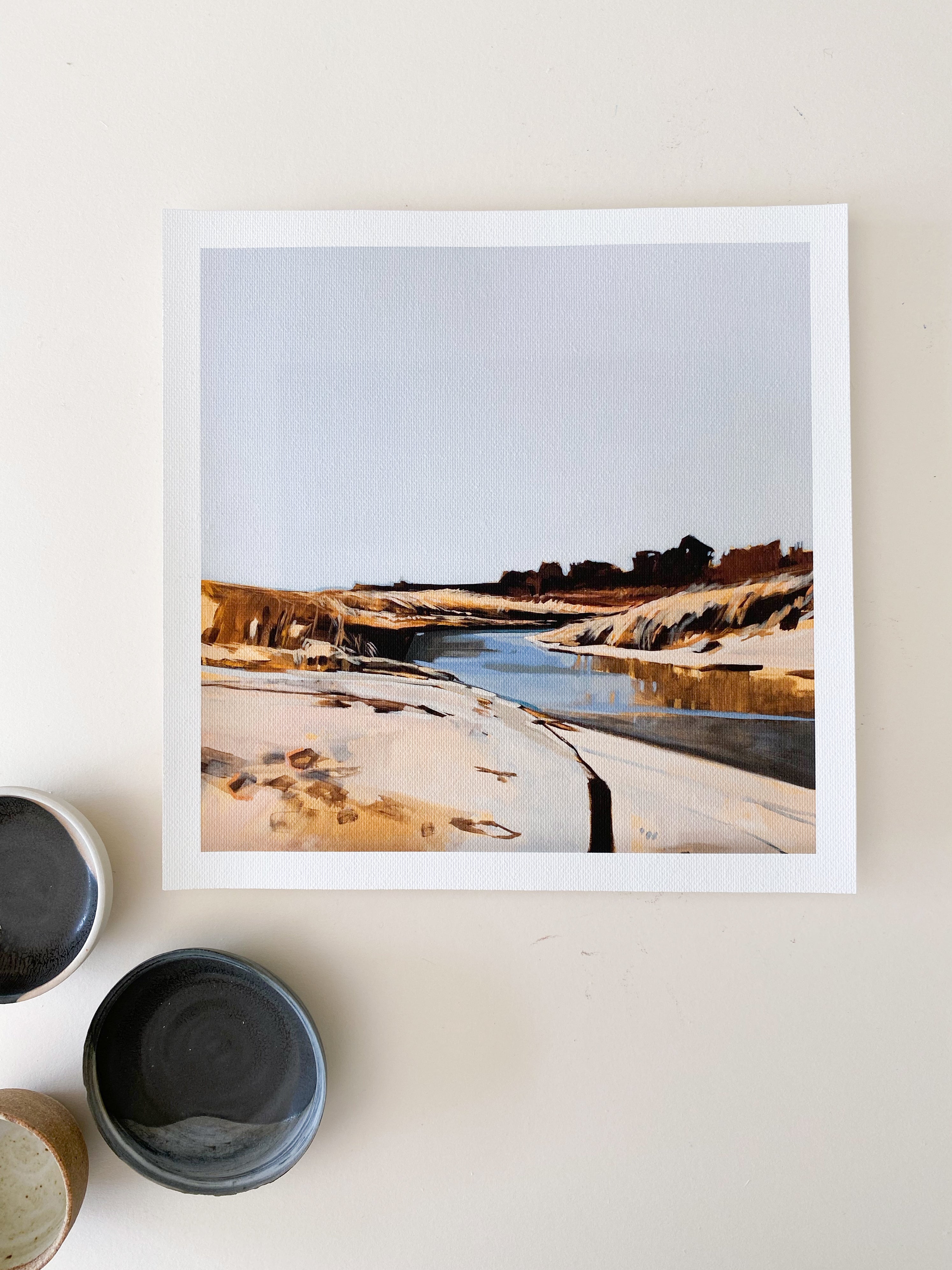 Crescent Beach Natural | Print on Canvas