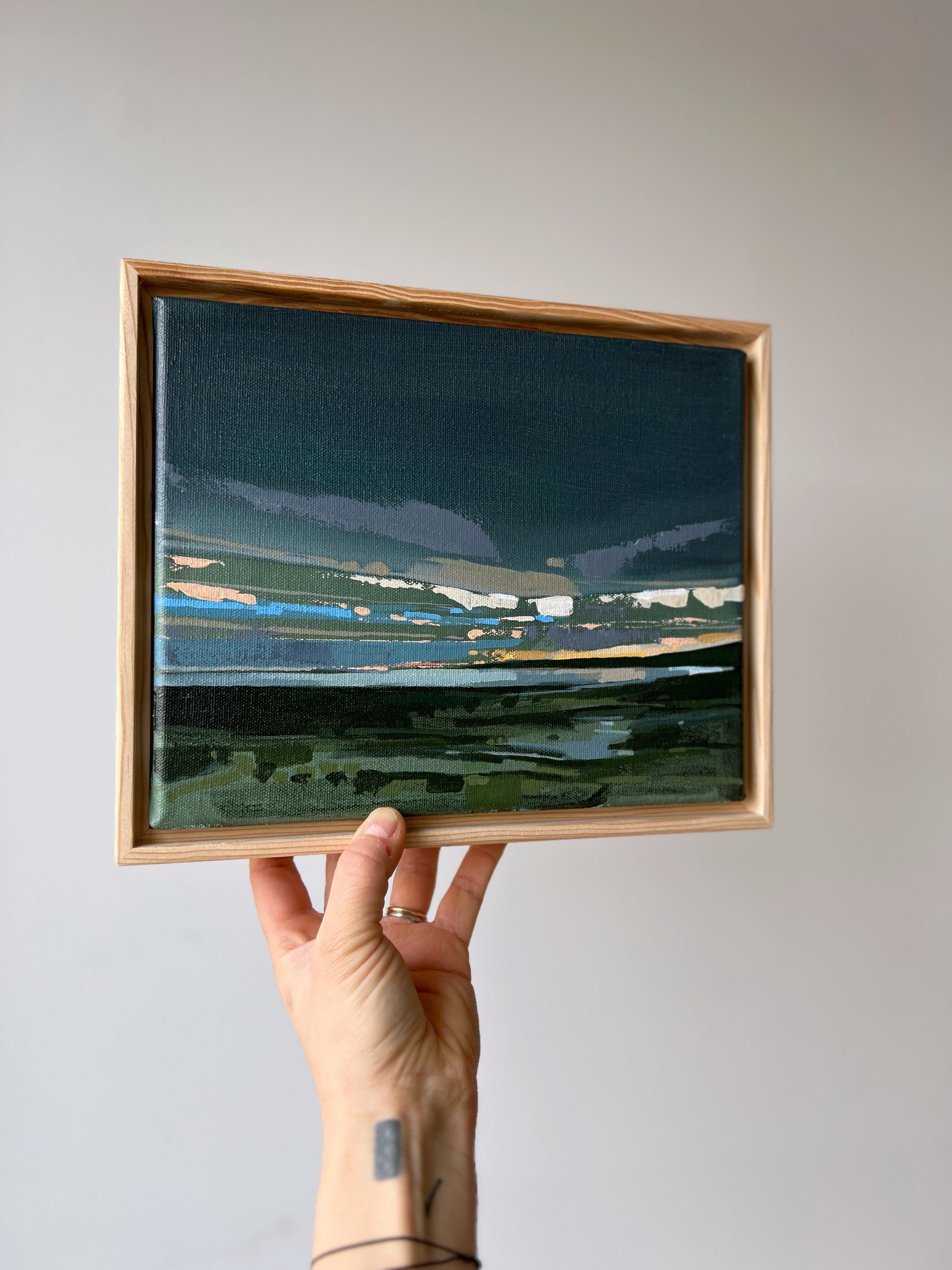 Great Head Sunset | 8x10 | Acrylic on Canvas Framed