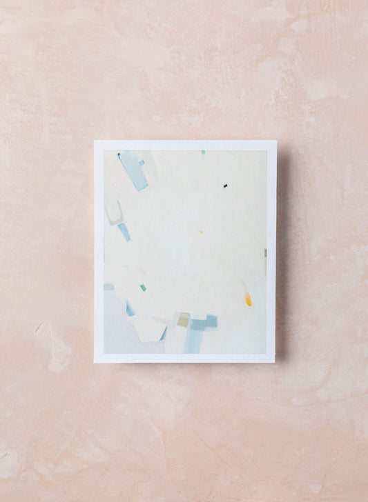 Abstract Mauve + Blue | Print on Canvas