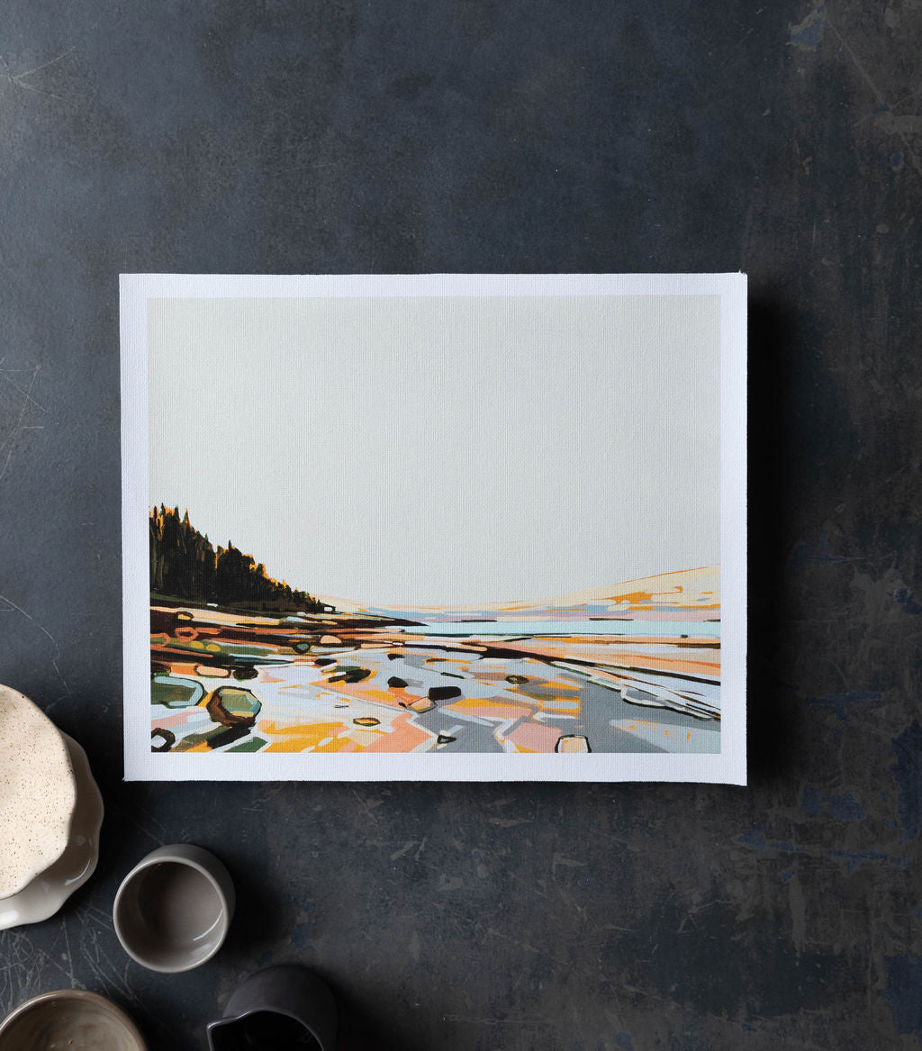 Sand Beach Semi Abstraction | Print on Canvas