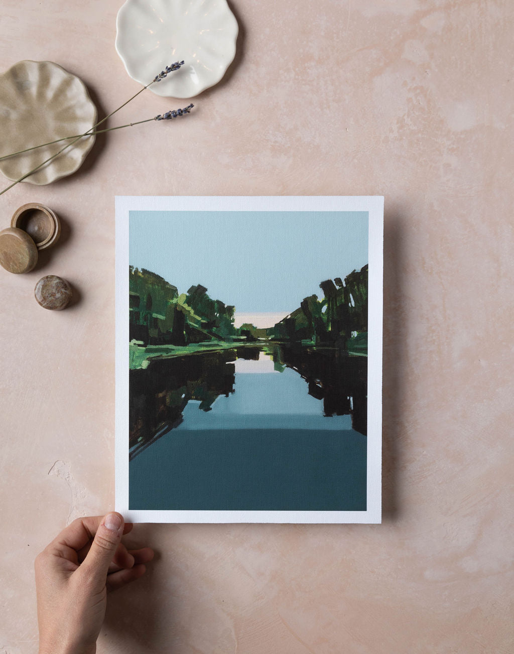 Mill Pond Blue | Print on Canvas
