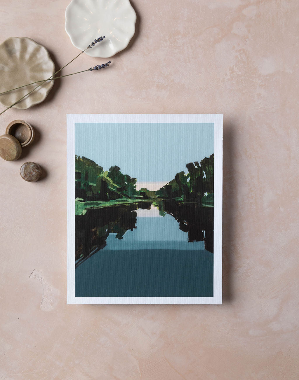 Mill Pond Blue | Print on Canvas