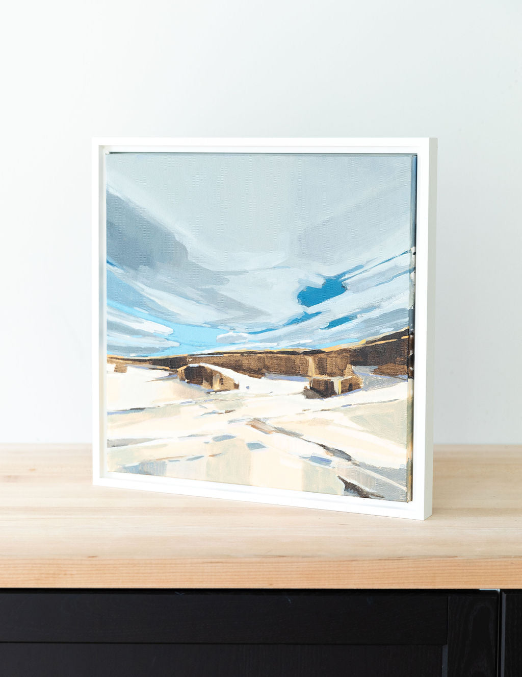 Ferry Beach Natural | 16x16 | Acrylic on Canvas Framed