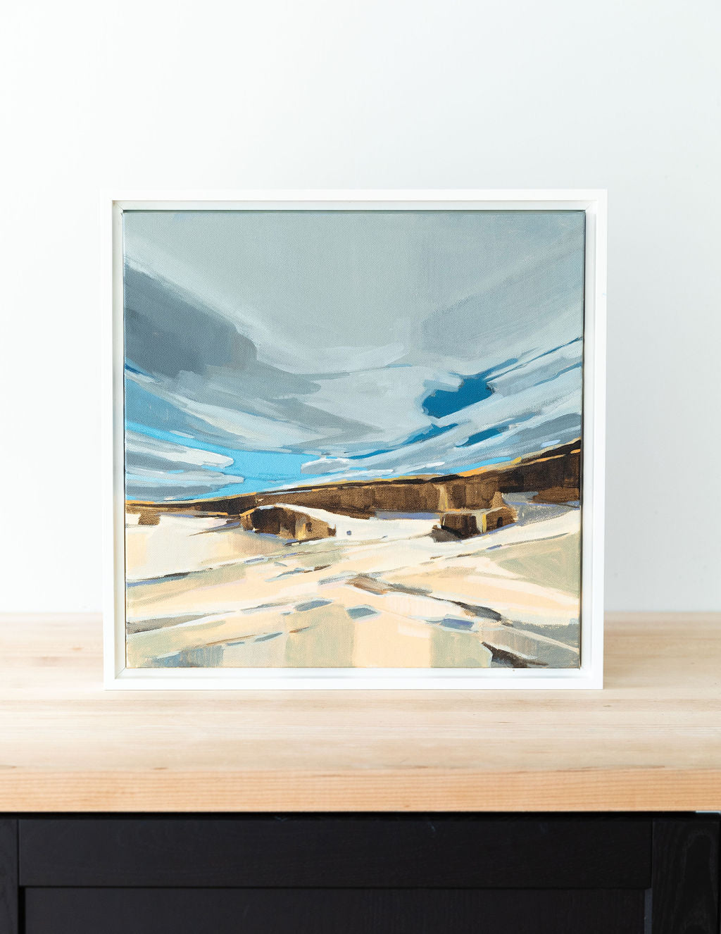 Ferry Beach Natural | 16x16 | Acrylic on Canvas Framed