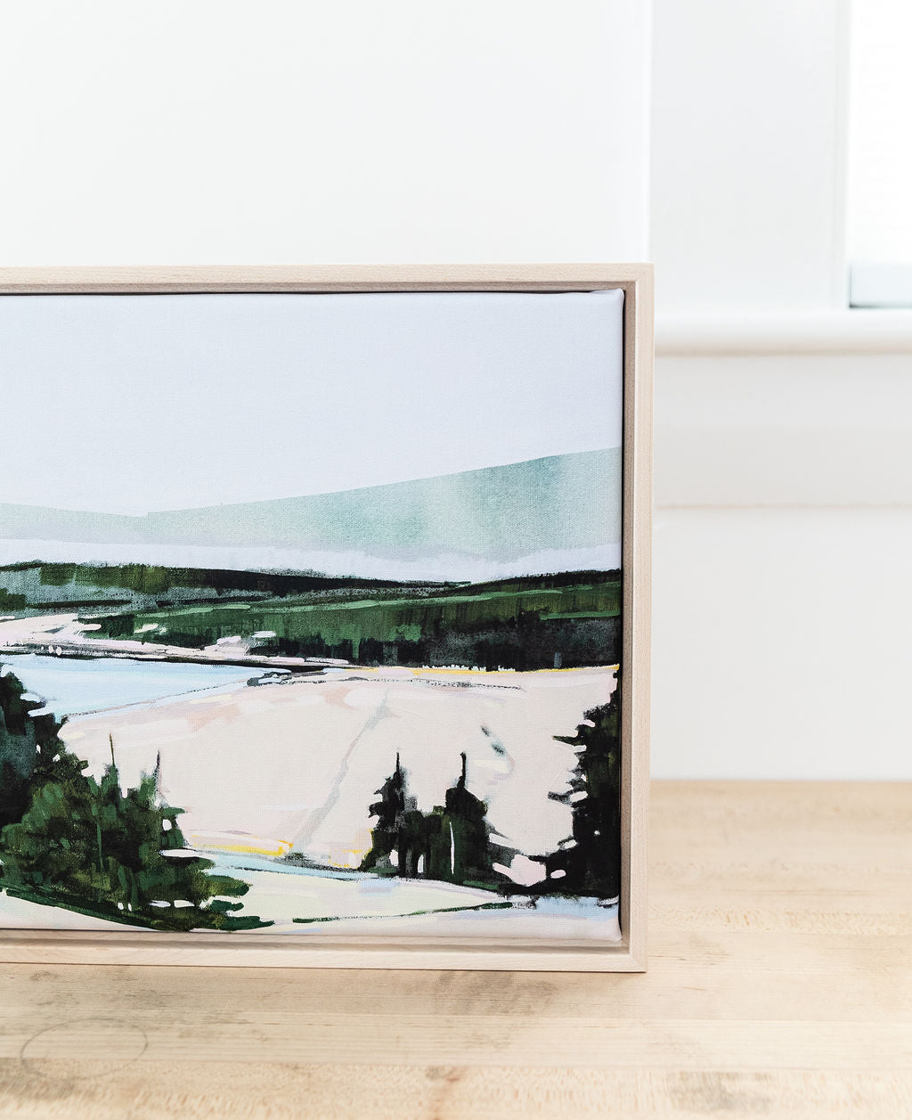 Sand Beach Lookout | Framed Stretched Print on Canvas