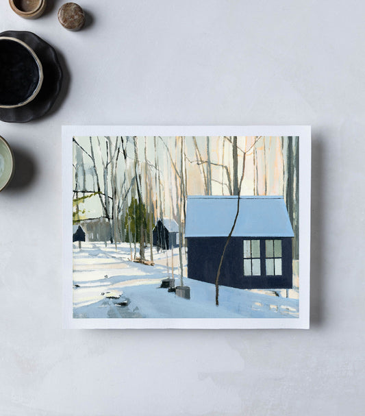 The Lost Kitchen Cabins | Print on Canvas