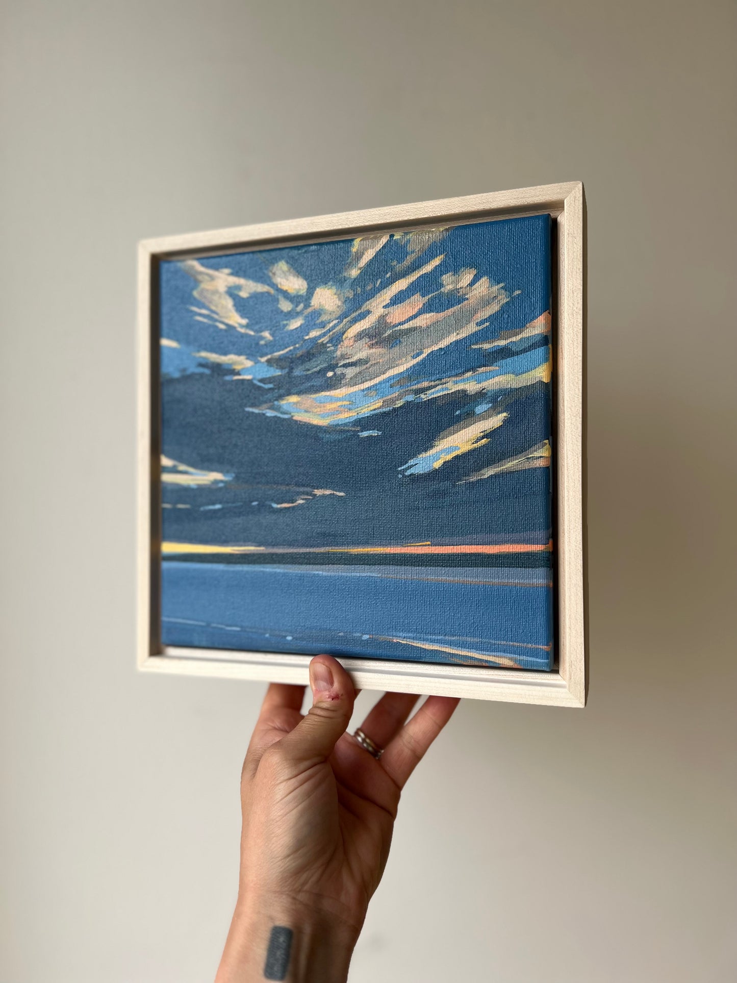 Stockman Sunset Study | 8x8 | Acrylic on Canvas Framed