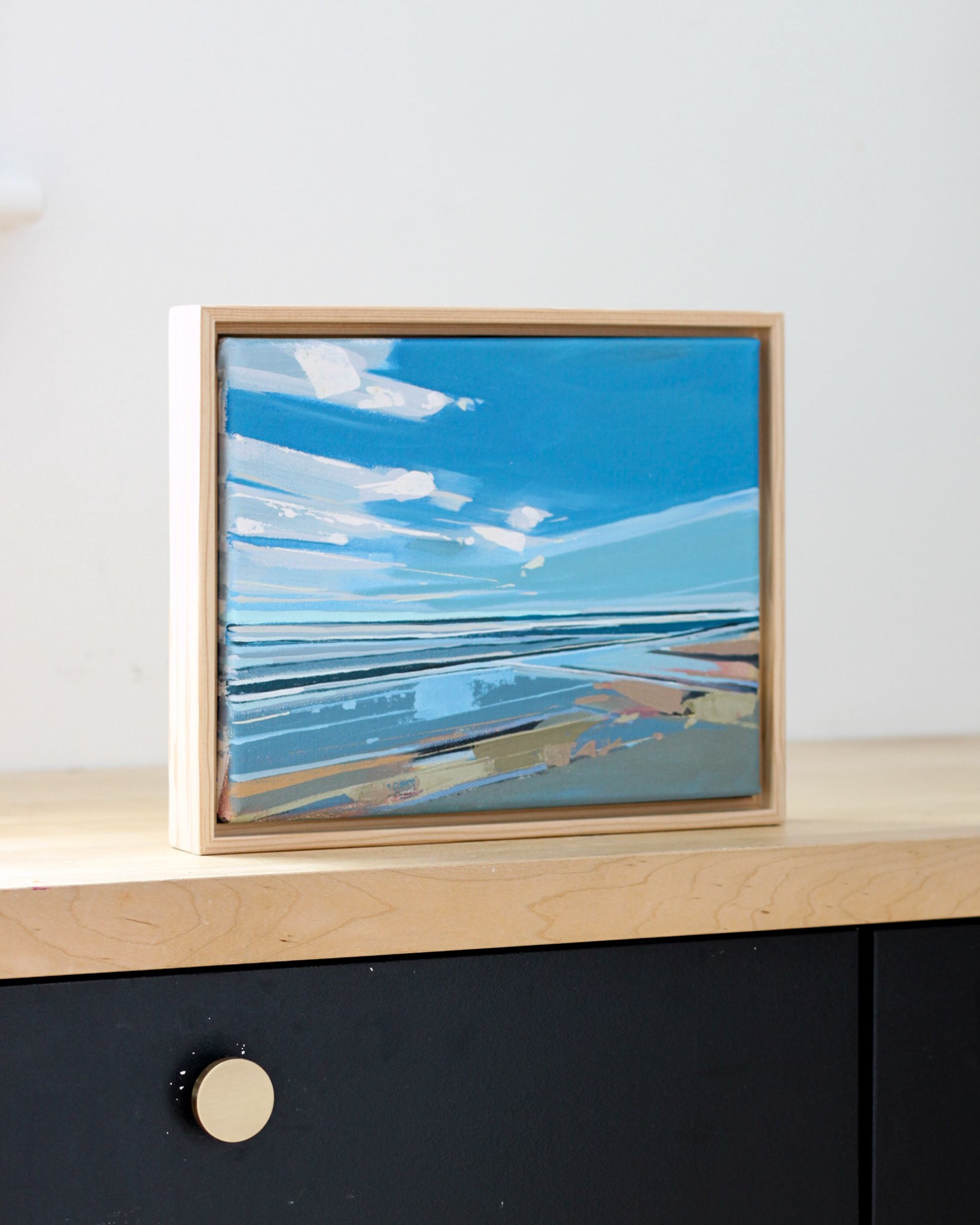 Higgins Beach Spring Study | 8x10 | Acrylic on Canvas Framed