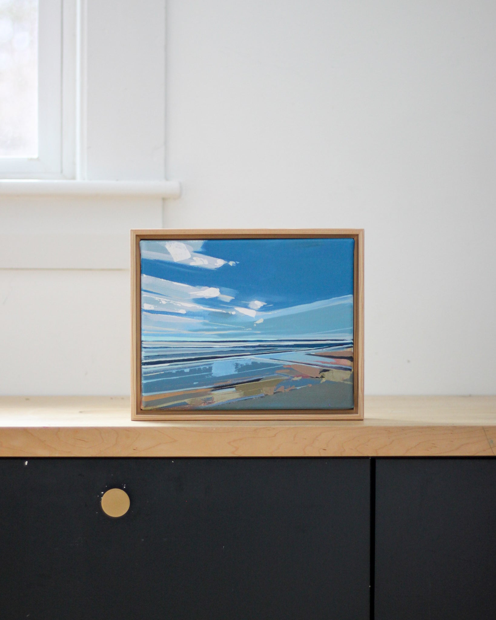 Higgins Beach Spring Study | 8x10 | Acrylic on Canvas Framed